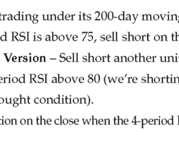 RSI 25-75 Trading Strategy for ThinkOrSwim - short rules