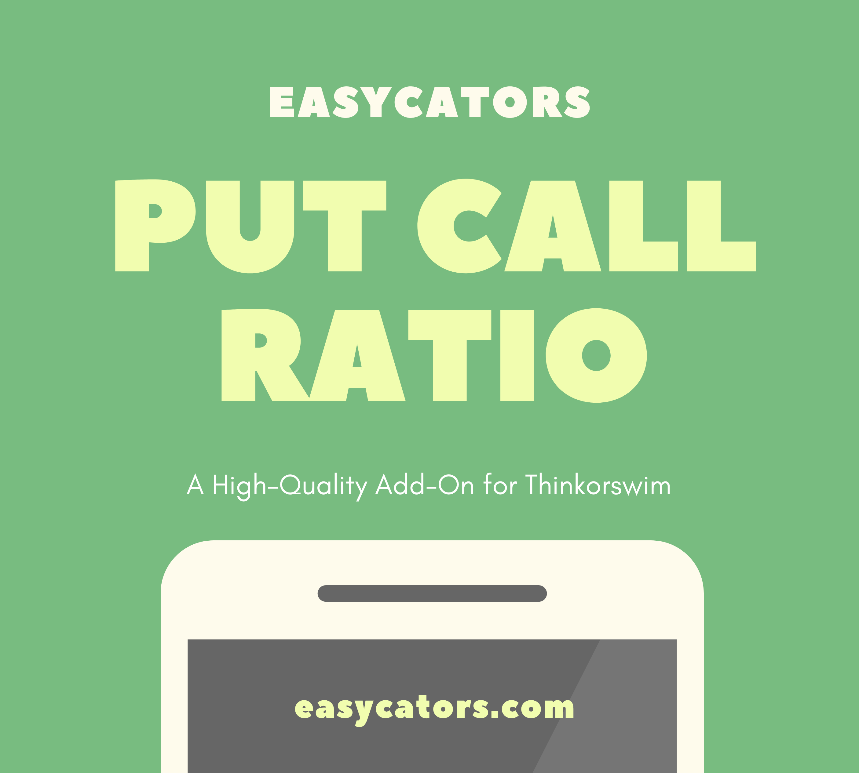 Put/Call Ratio Indicator Study with Alerts for ThinkOrSwim