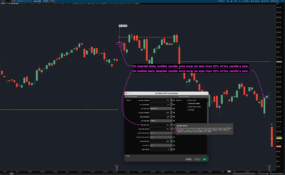 Wide range bar strategy indicator and scan